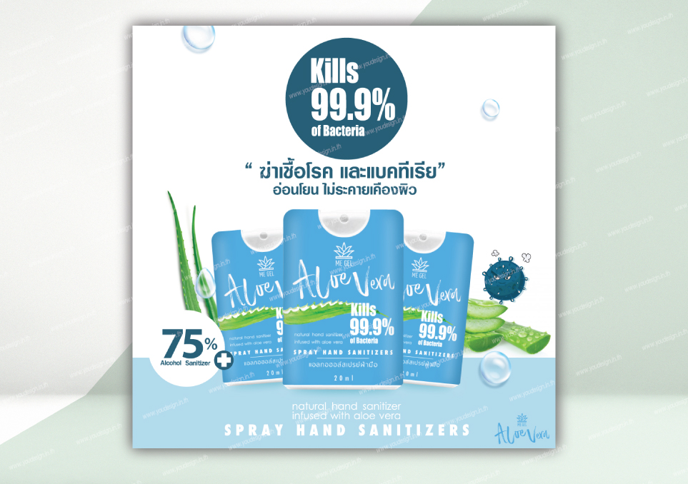 Spray ฆ่าเชื้อโรคและแบคทีเรีย